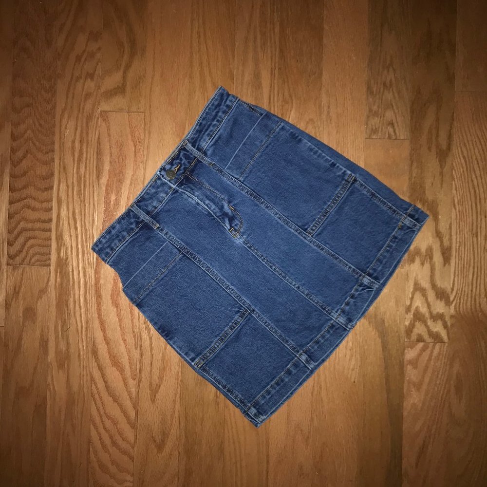 Old Navy High-waisted Utility Pocket Denim Skirt